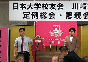 篠山竜青選手と板橋営業部部長